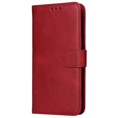 SKALO Samsung S24+ PU-Läder Plånboksfodral - Röd