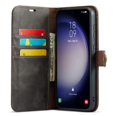DG MING Samsung S23 FE 2-i-1 Magnet Plånboksfodral - Grå