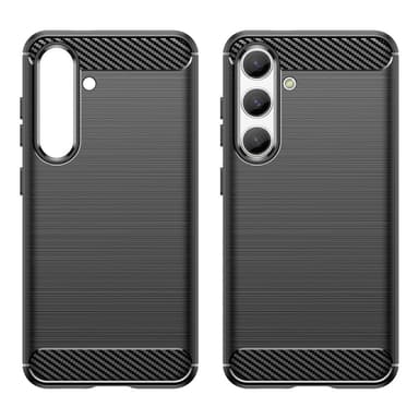 SKALO Samsung S24 Armor Carbon Stöttåligt TPU-skal - Svart