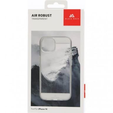 Black Rock iPhone 14 Skal Air Robust Case Transparent
