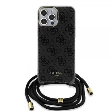 Guess iPhone 15 Pro Skal Crossbody Cord Svart