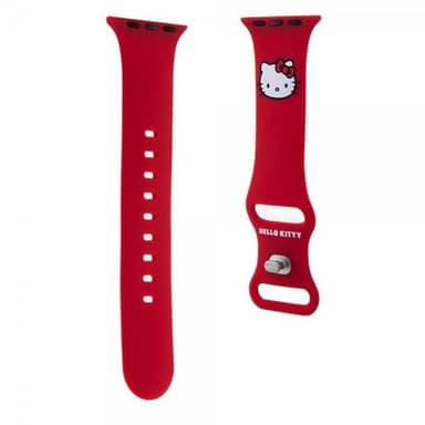 Hello Kitty Apple Watch 38/40/41mm Armband Liquid Silicone Röd