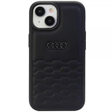 Audi iPhone 15 Plus Skal GT Synthetic Leather Svart
