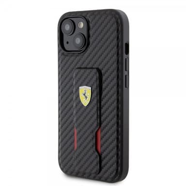 Ferrari iPhone 15 Skal Grip Stand Function Svart