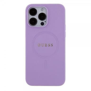 Guess iPhone 15 Pro Skal Saffiano MagSafe Lila
