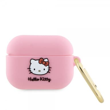 Hello Kitty AirPods Pro Skal Liquid Silicone Rosa