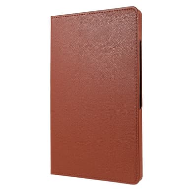 SKALO Samsung Tab A9+ 360 Litchi Fodral - Brun