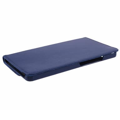 SKALO Samsung Tab A9 360 Litchi Fodral - Mörkblå