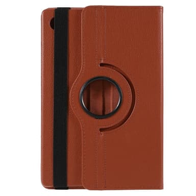 SKALO Samsung Tab A9+ 360 Litchi Fodral - Brun