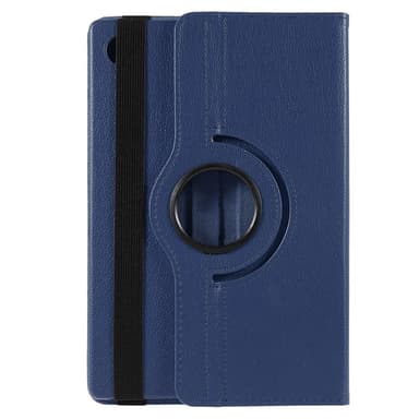SKALO Samsung Tab A9+ 360 Litchi Fodral - Mörkblå