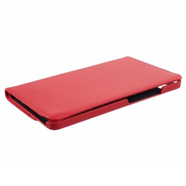 SKALO Samsung Tab A9 360 Litchi Fodral - Röd
