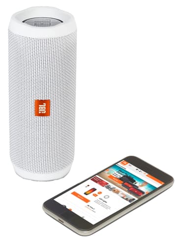 JBL Flip 4 trådlösa högtalare (vit)