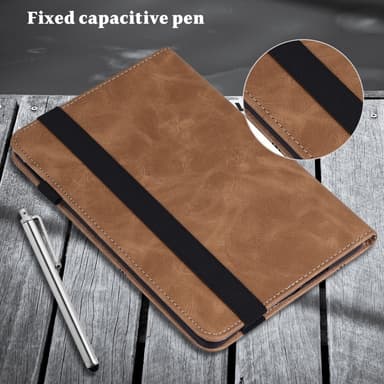 SKALO Samsung Tab A9+ PU-Läder Fodral - Brun