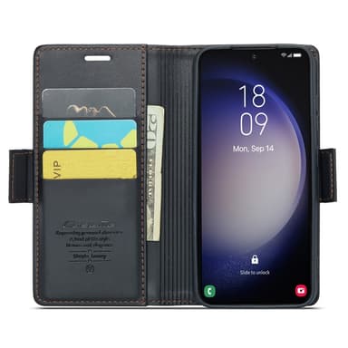 CASEME Plånboksfodral Samsung Galaxy S24 - Svart