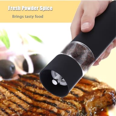 Automatisk Salt & peppar kvarn Elektrisk Örtpeppar Kryddkvarn