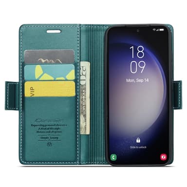CASEME Plånboksfodral Samsung Galaxy S24 - Grön