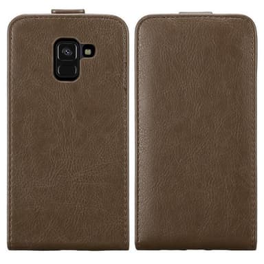 Samsung Galaxy A8 2018 Flipfodral Skal (Brun)