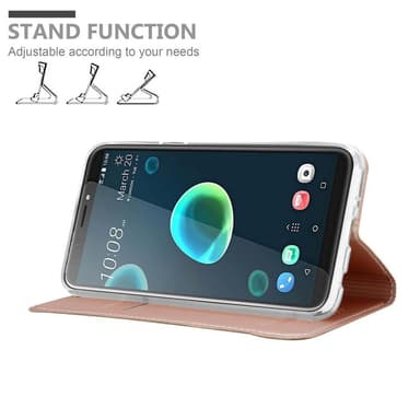HTC Desire 12 PLUS Plånboksfodral Skal (Rosa)