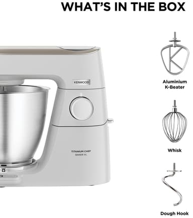Kenwood Titanium Chef Baker XL köksmaskin KVL65.001WH (vit)