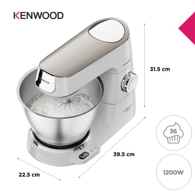 Kenwood Titanium Chef Baker köksmaskin KVC65.001WH (vit)