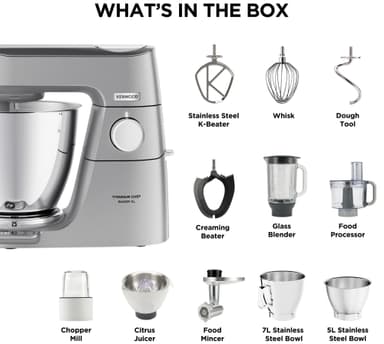 Kenwood Titanium Chef Baker XL köksmaskin KVL85.704SI