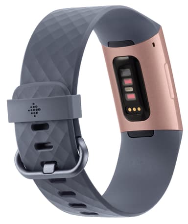 Fitbit Charge 3 aktivitetsarmband (blå grön/rosa guld alu)