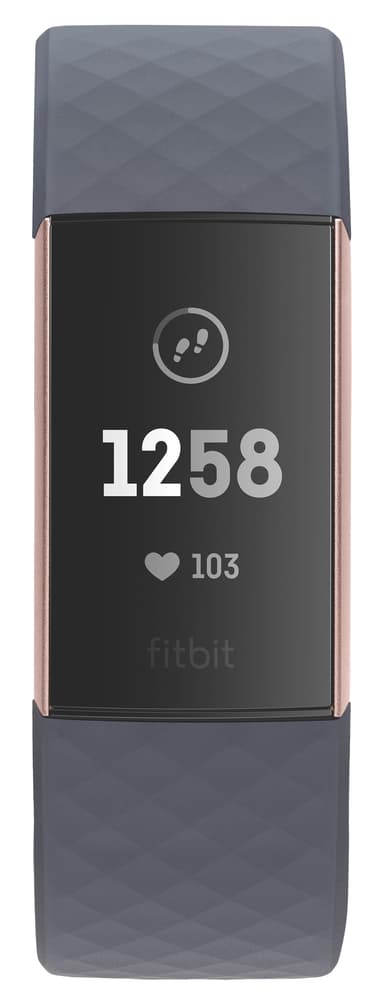 Fitbit Charge 3 aktivitetsarmband (blå grön/rosa guld alu)