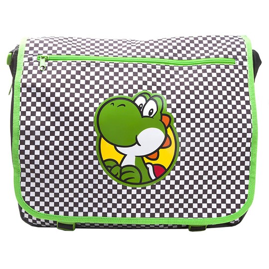 Nintendo Yoshi Checkered messenger väska (grön)