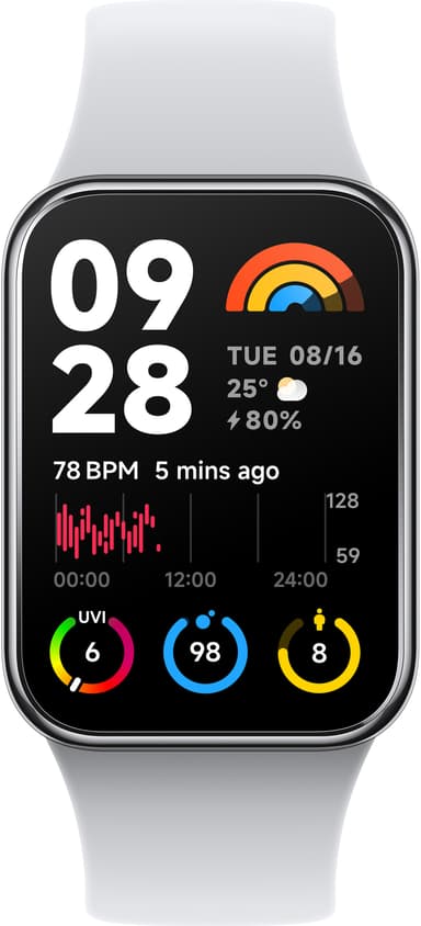 Xiaomi Smart Band 8 Pro aktivitetsmätare (grå)