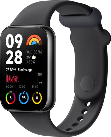 Xiaomi Smart Band 8 Pro aktivitetsmätare (svart)