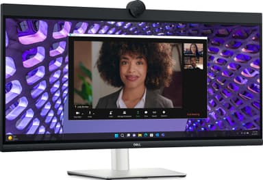Dell P3424WEB 34" böjd bildskärm för videokonferenser