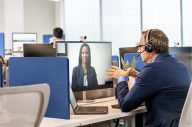 HP Poly Voyager 4320 UC headset USB-A med laddningsstativ