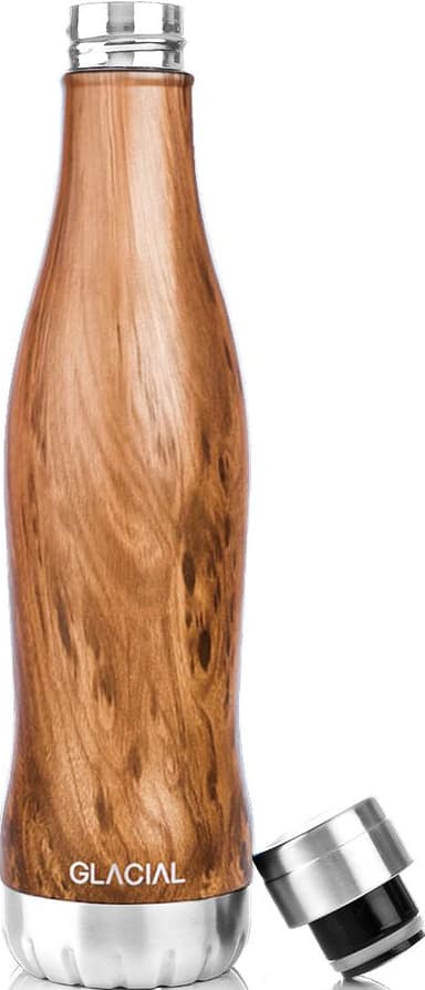 Glacial vattenflaska GL1818400016 (teakträ)