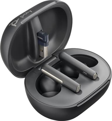 HP Poly Voyager Free 60+ UC-hörlurar USB-C (svart)