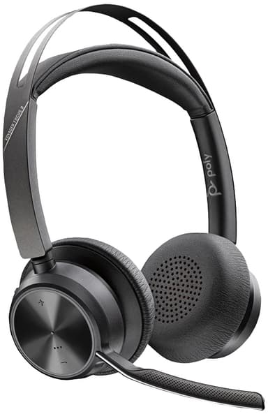 HP Poly Voyager Focus 2 USB-C-headset med laddningsstativ