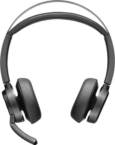 HP Poly Voyager Focus 2 headset USB-A med laddningsstativ
