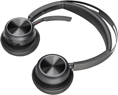 HP Poly Voyager Focus 2 USB-C-headset med laddningsstativ