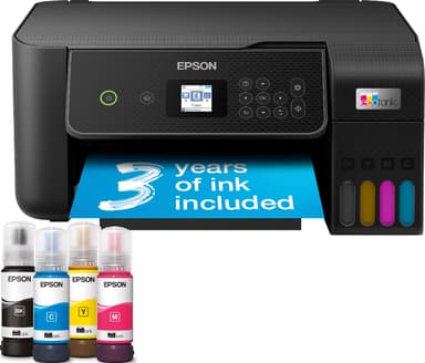 Epson EcoTank ET-2875 multifunktionsskrivare C11CJ66424 (svart)