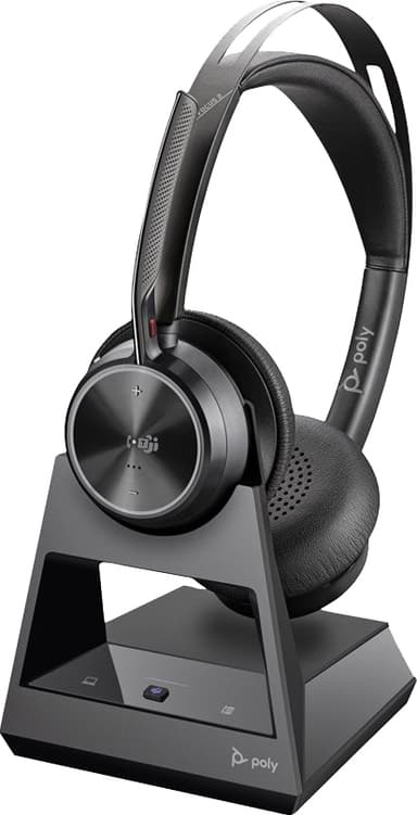 HP Poly Voyager Focus 2-M MS Teams headset USB-C med laddningsstativ
