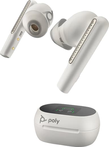 HP Poly Voyager Free 60+ UC-hörlurar USB-C (vit)