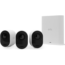 Arlo Ultra 2 4K trådlös säkerhetskamera (3-pack, vit)