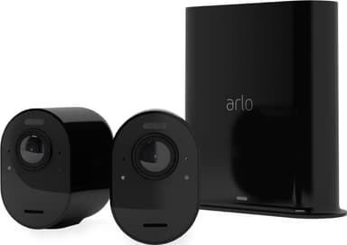 Arlo Ultra 2 4K trådlöst säkerhetskamerasystem 2-pack (svart)
