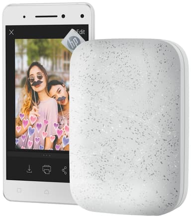 HP Sprocket 200 mobil fotoskrivare (Luna pearl white)