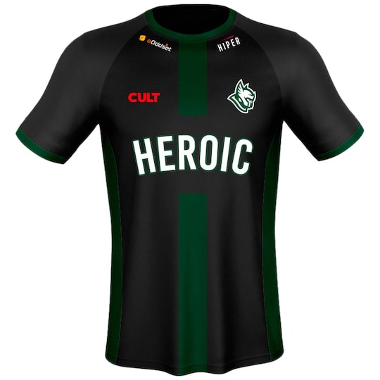Heroic officiell tröja svart/grön (S)