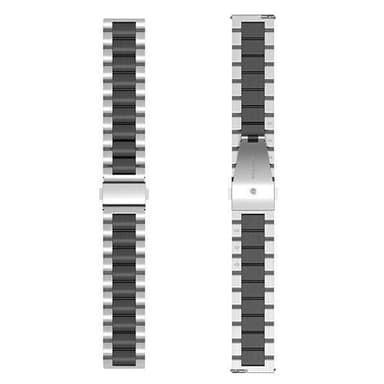 Klockarmband rostfritt stål Amazfit Bip 3 - Silver/svart