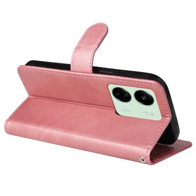 SKALO Xiaomi Redmi 13C 4G PU-Läder Plånboksfodral - Rosa