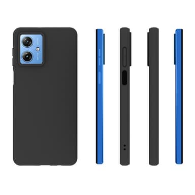 SKALO Motorola Moto G54 5G Mattsvart Ultratunn TPU-Skal