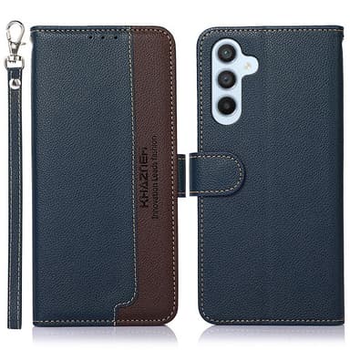 KHAZNEH Plånboksfodral till Samsung Galaxy S24+ - Blå/Brun