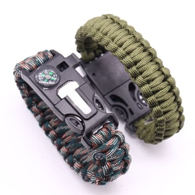 Överlevnadsarmband Survival Emergency Armband - Blå Kamouflage