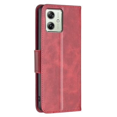 SKALO Motorola Moto G54 5G Plånboksfodral i PU-Läder - Röd